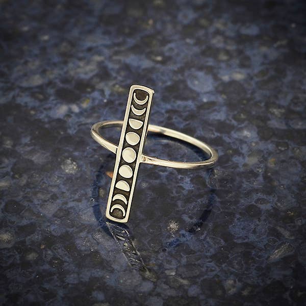 Moon Phase Bar Ring