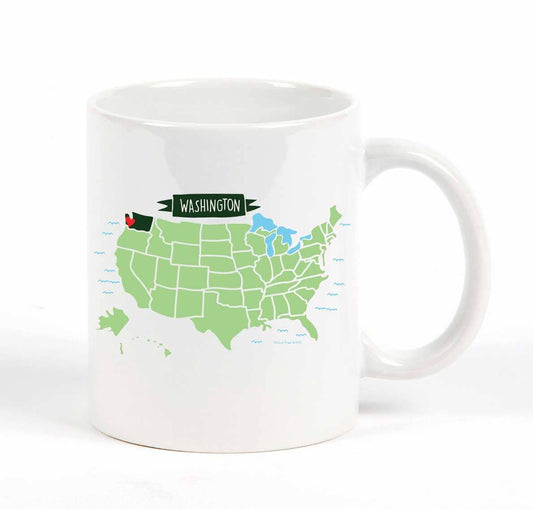 Washington Map Mug