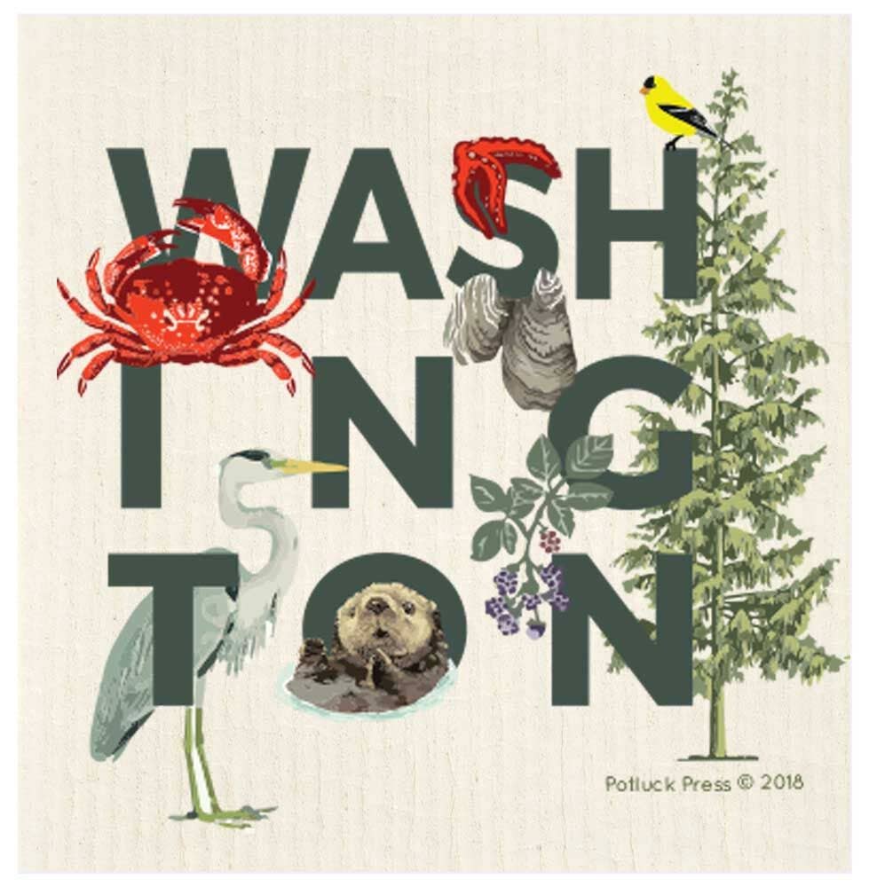 Washington Icons Swedish Dishcloth