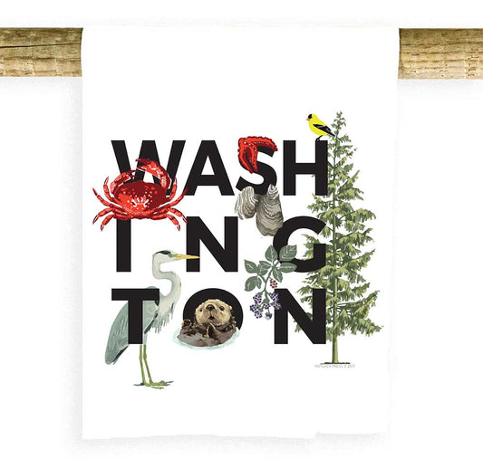 Washington Peek-a-Boo Icons Towel