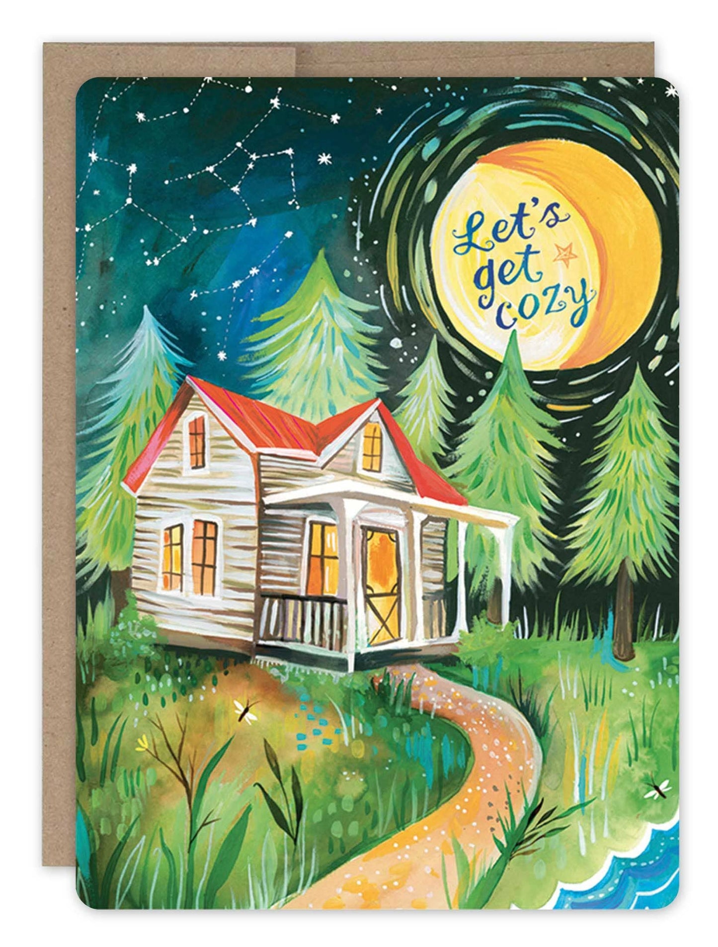 Cozy Cabin Birthday Card