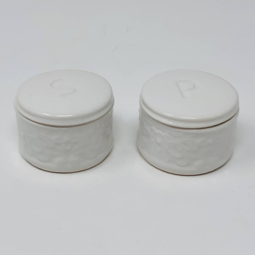 White Salt And Pepper Cellars
