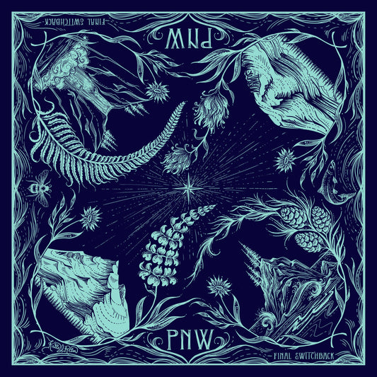 PNW Cotton Bandana in Midnight Blue