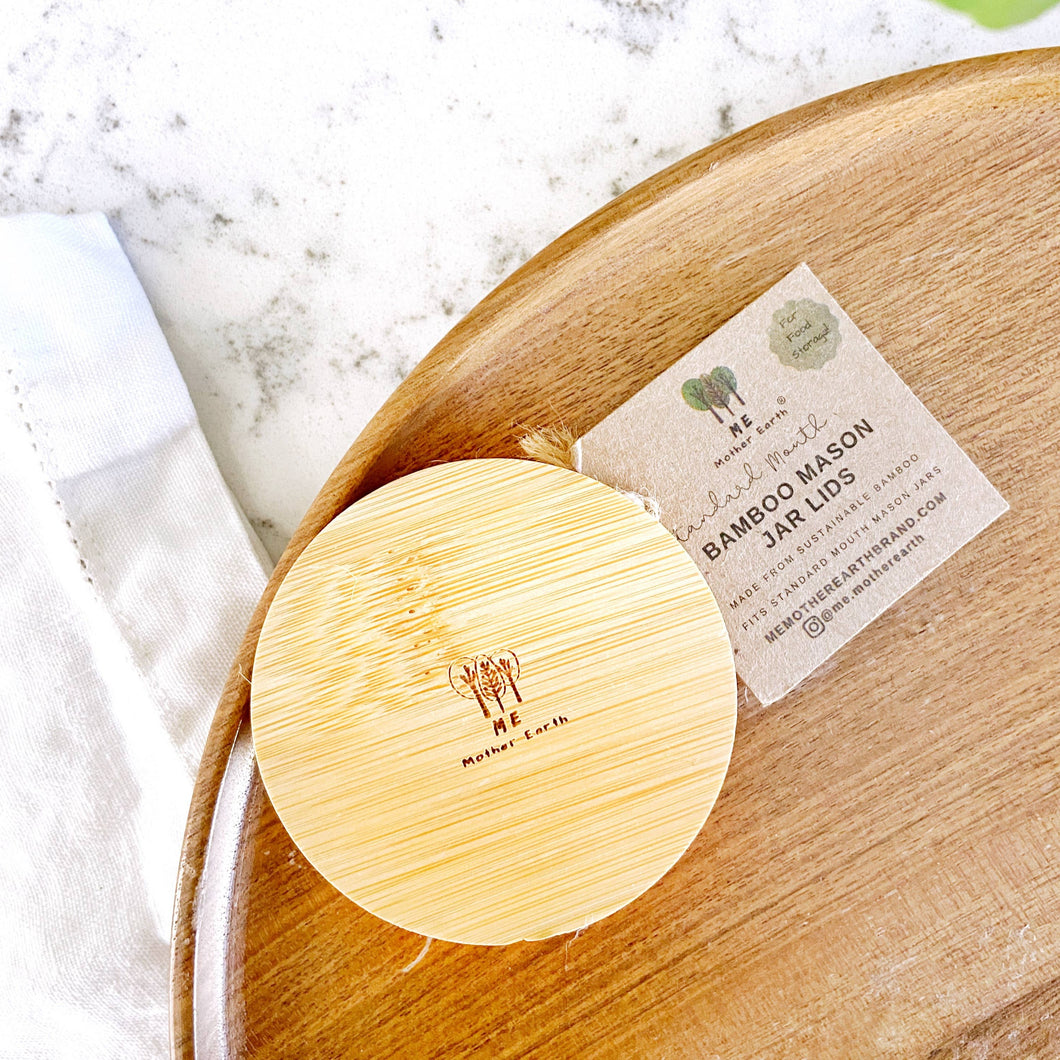 Standard Solid Bamboo Mason Jar lids