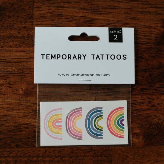 Rainbows Temporary Tattoo Set