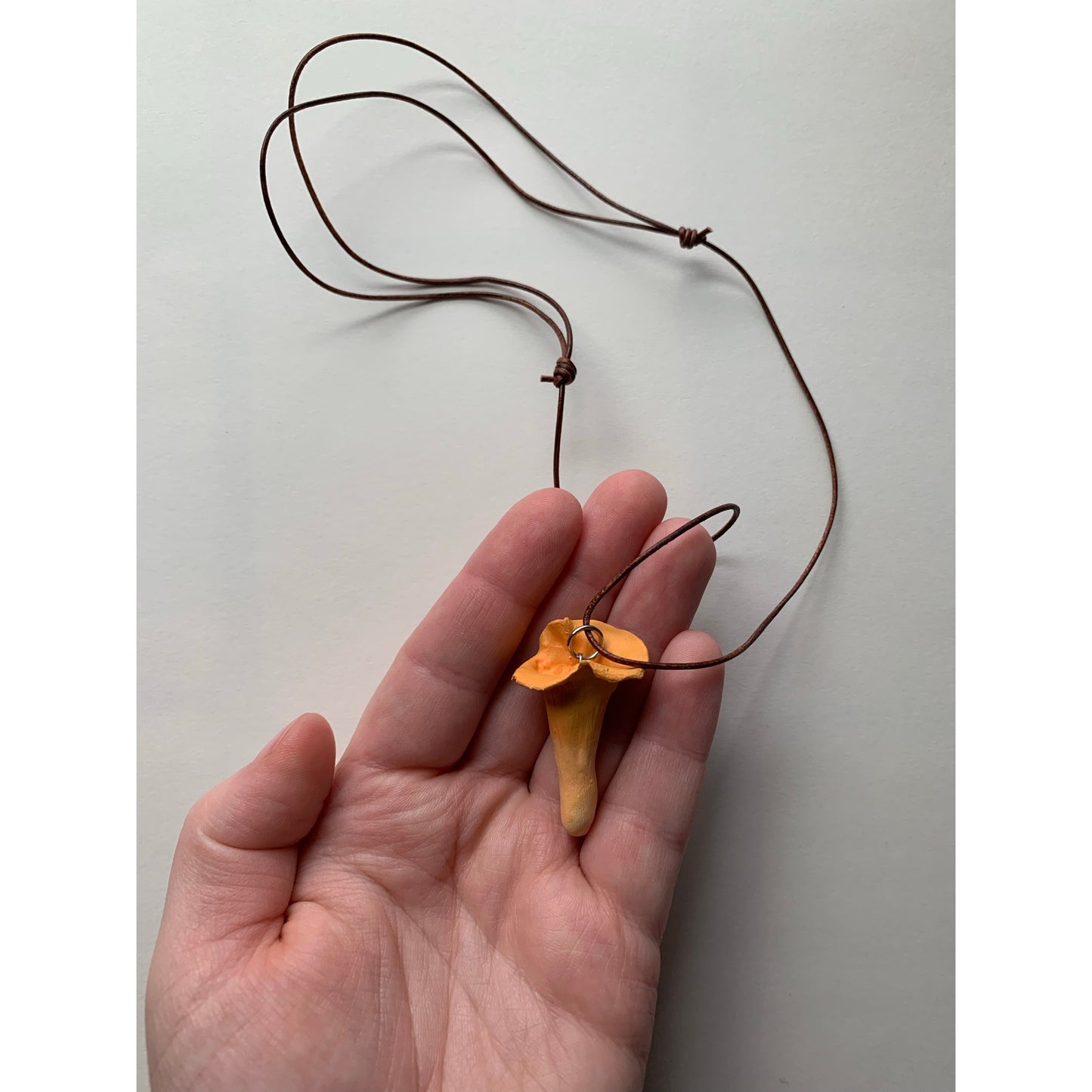 Chanterelle Mushroom Necklace