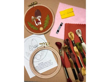 Load image into Gallery viewer, Mushroom Trio Embroidery Kit
