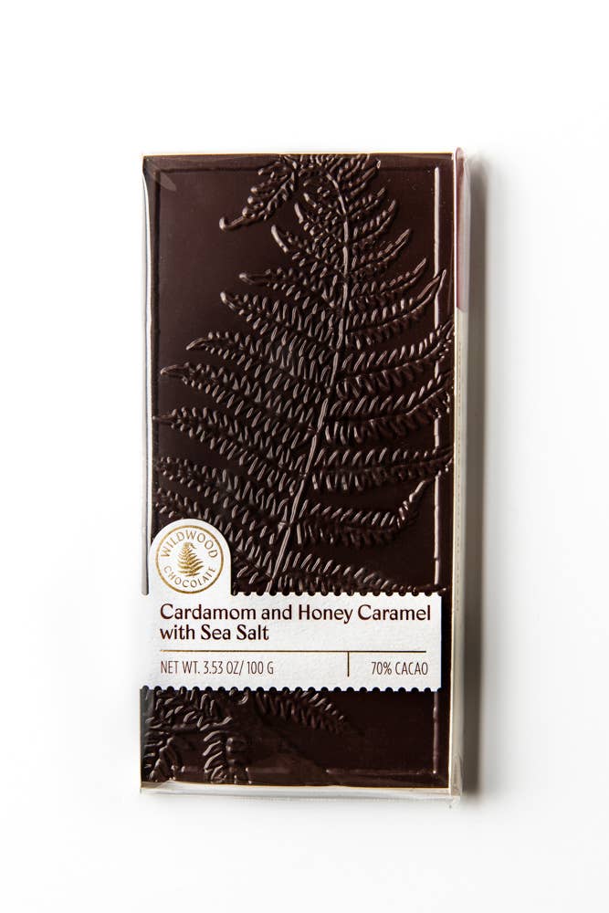 Cardamom and Honey Caramel with Sea Salt Chocolate Bar