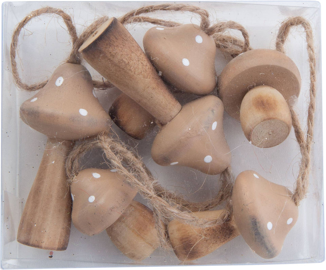 Wood Mushroom Garland