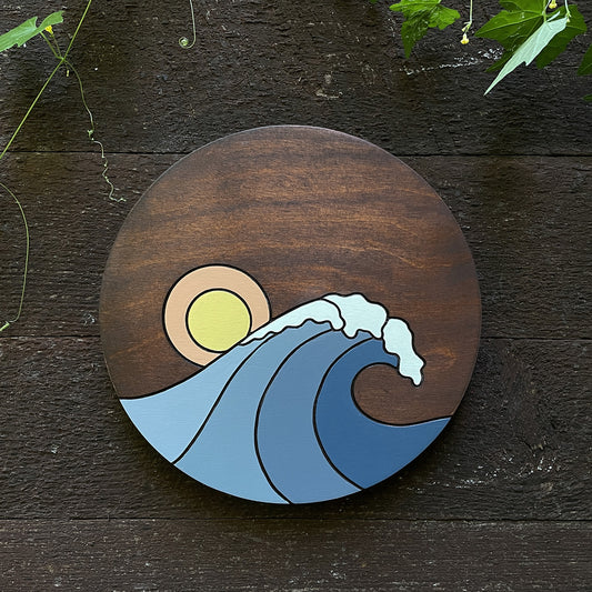Wave and Sun Wall Art