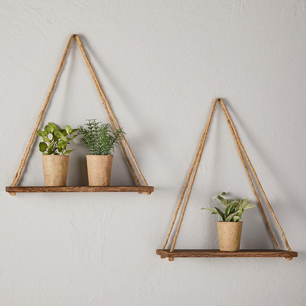 Wood Triangle Shelf