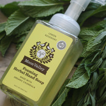 Load image into Gallery viewer, Lemon Rosemary Foaming Herbal Hand Soap
