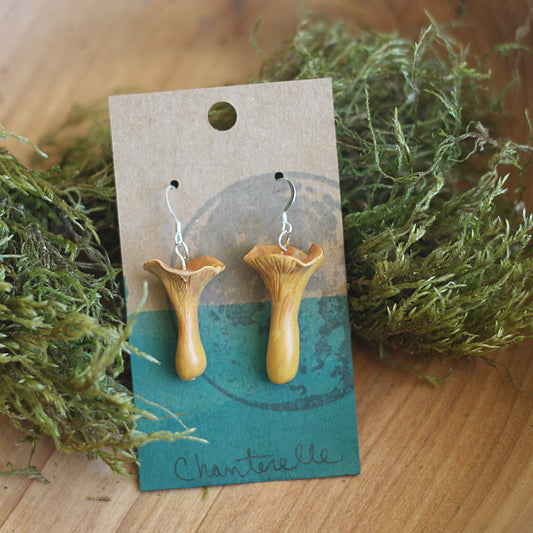 Chanterelle Mushrooms Earrings