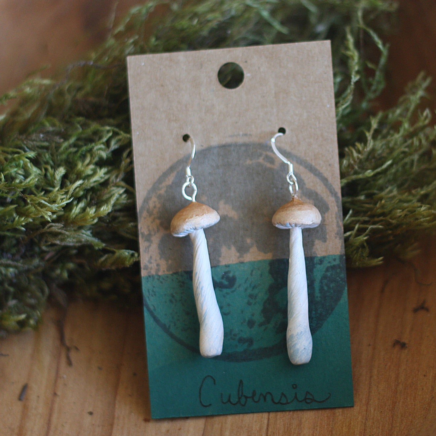 Cubensis Mushroom Earrings