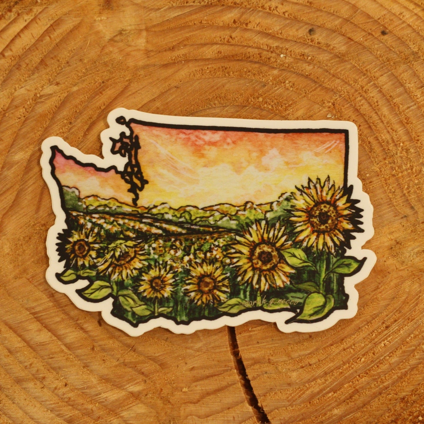 Washington State Sunflower Sticker