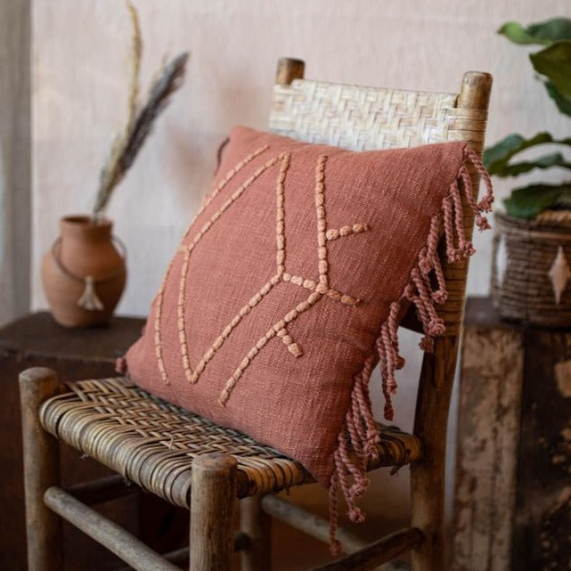 Rust Pillow 18x18