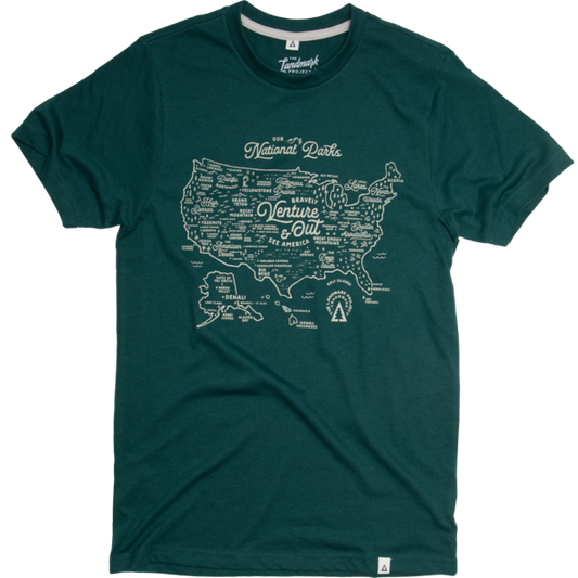 National Parks Map T-shirt