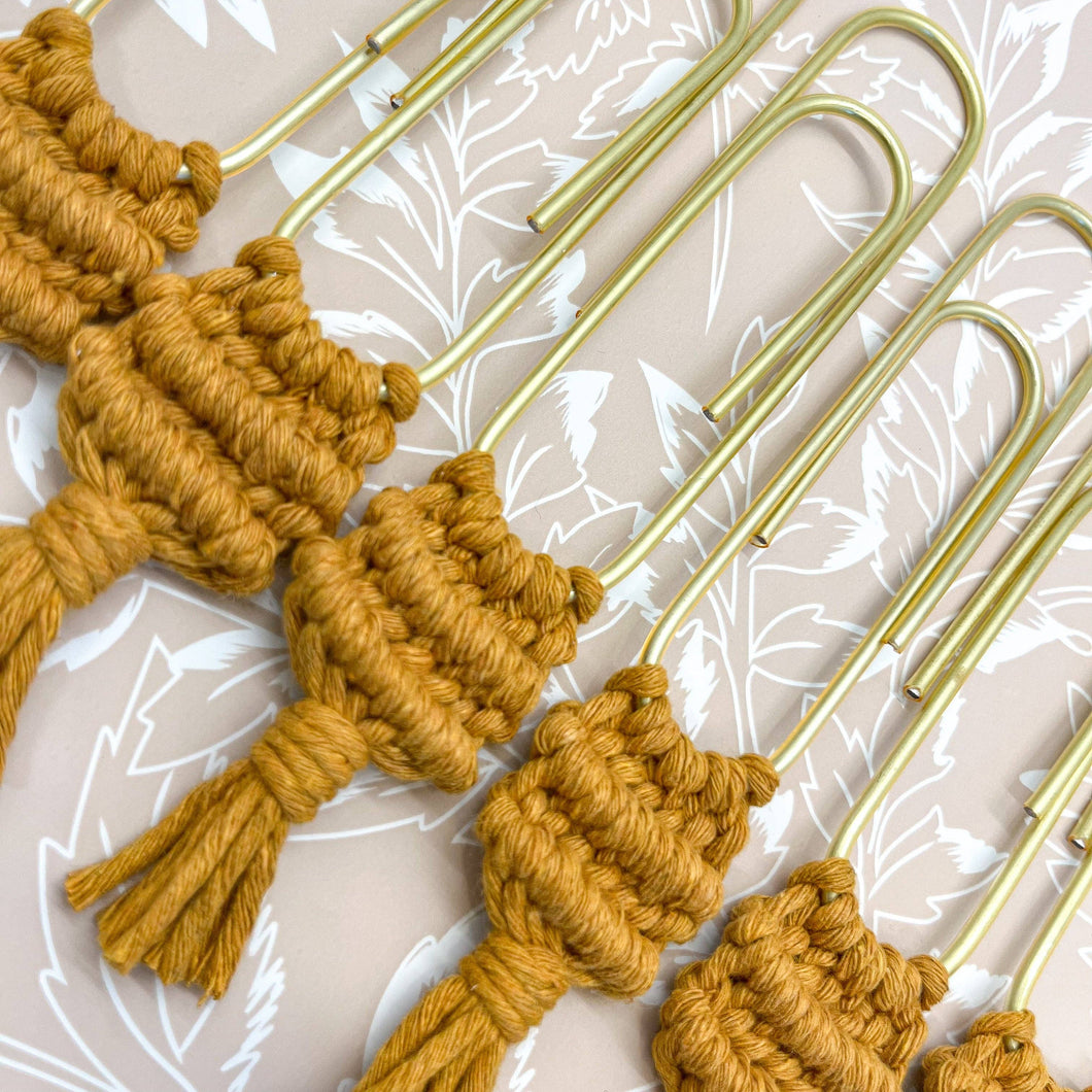 Macrame Paperclip Bookmark
