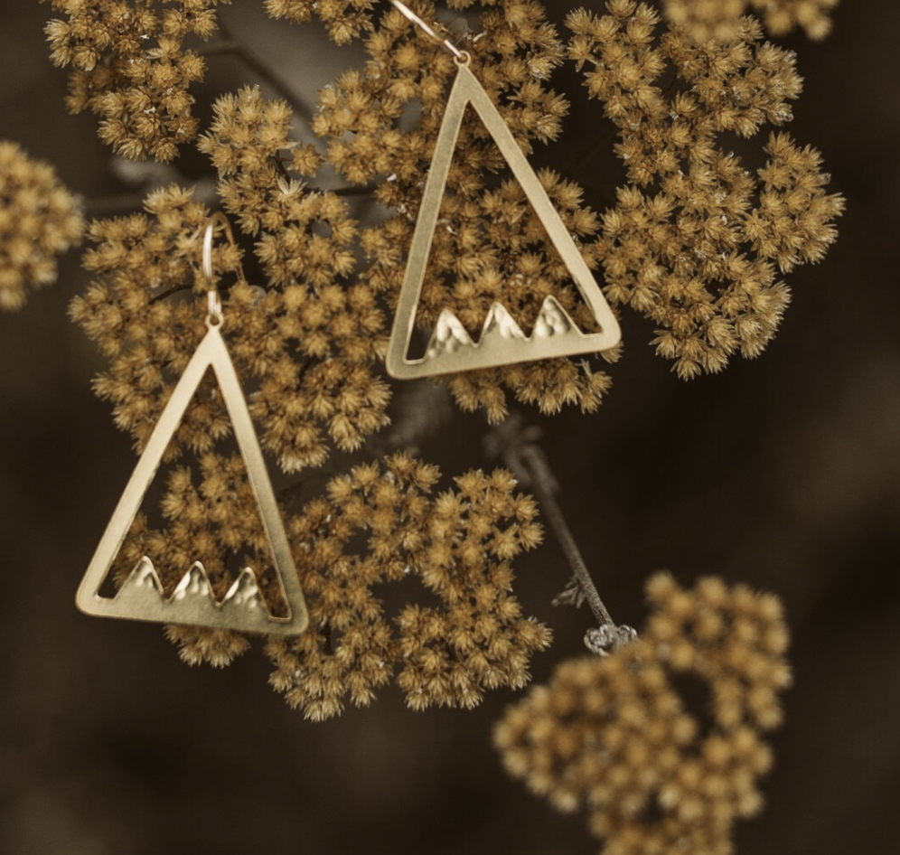 Triple Peak Earrings