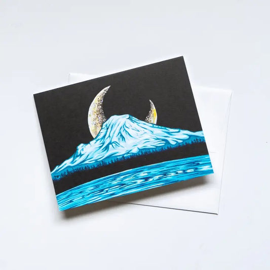 Crescent Rainier Greeting Card