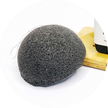 Load image into Gallery viewer, Konjac Facial Cleansing Sponge Biodegradable - Charcoal
