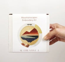 Load image into Gallery viewer, Mountainscape Embroidery Kit
