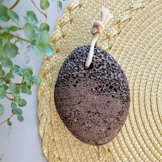 Lava Pumice Stone with Cotton Hanging Loop