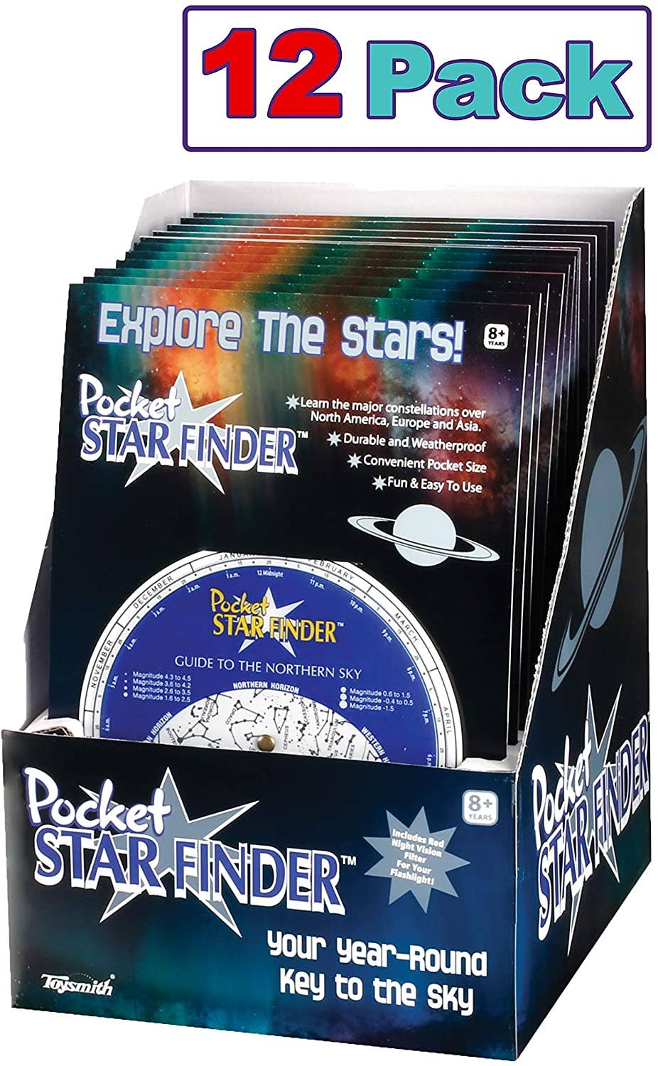 Pocket Star Finder, Travel size, Use with Flashlight, STEM