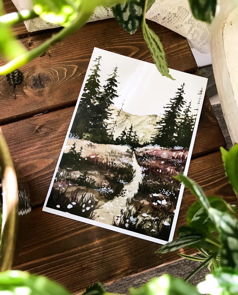 Fall Alpine Trail Art Print 8x10