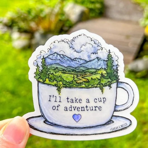 Cup of Adventure Sticker