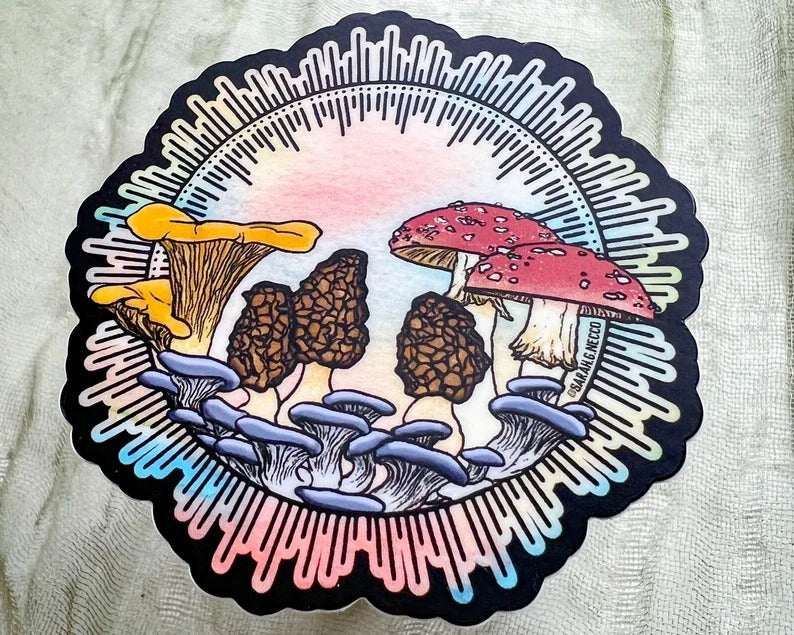 PNW Mushroom Sticker