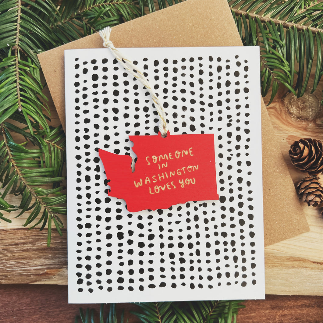 Someone in Washington Loves You Ornament w/Card