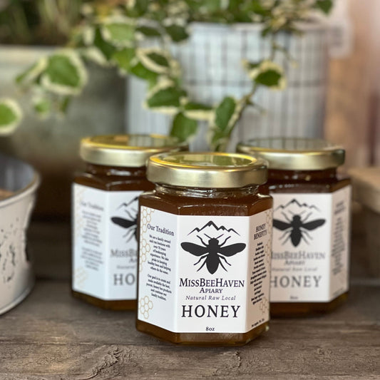 Natural Raw Local Honey 8 ounce