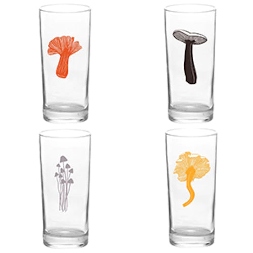 Mushroom Glasses - 4 Pack