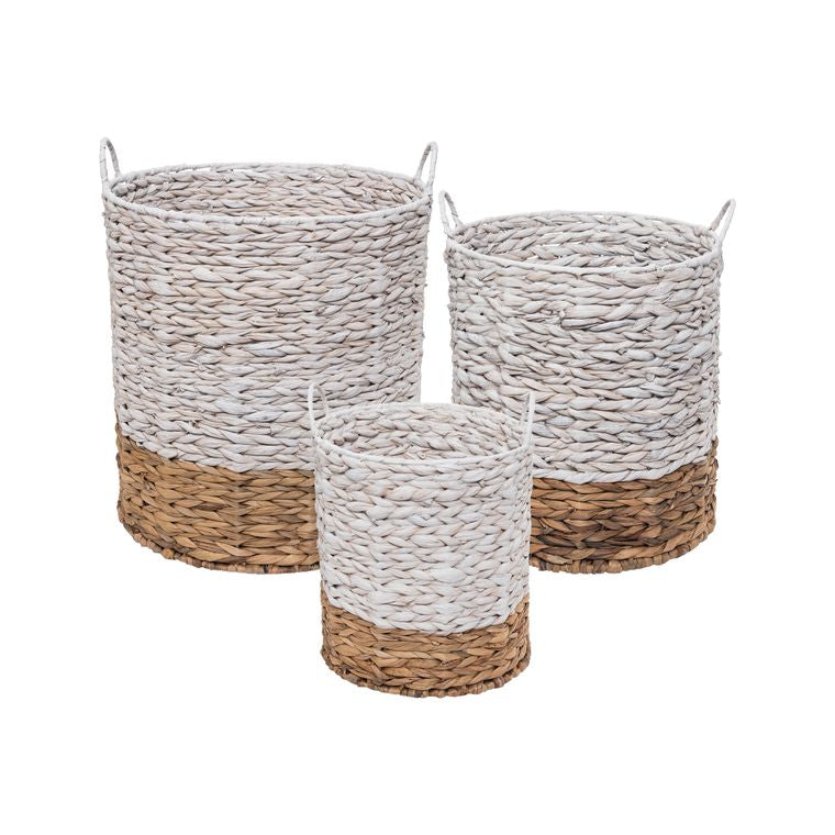 Natural & White Baskets