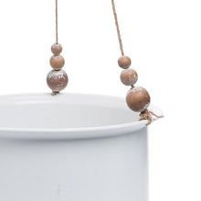 Load image into Gallery viewer, Wood Bead Hanging Planters
